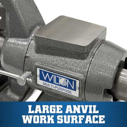 Wilton Multi-Purpose Bench Vise, 5-1/2" Jaw Width, 5" Max Jaw Opening, 2-3/4" Throat (Model 550P) - size: 5-1/2 in.