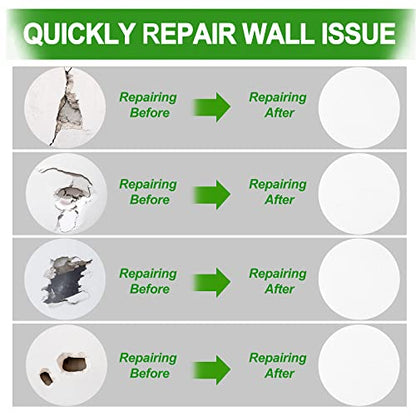 Drywall Repair Kit, 13 Piece Aluminum Wall Repair Patch Kit, 2/4/6/8 inch Aluminum Drywall Patch, Quick Fix Plaster