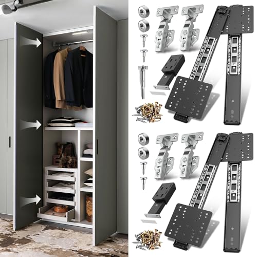 Pocket Door Slide, Cabinet Pocket Door Slide, Pivot Door Slide Hardware Inset,Cabinet Pocket Door Hardware Kit Fit for Inset Door, Cabinet Door(12in, Pieces, 4) - size: 12 Inch