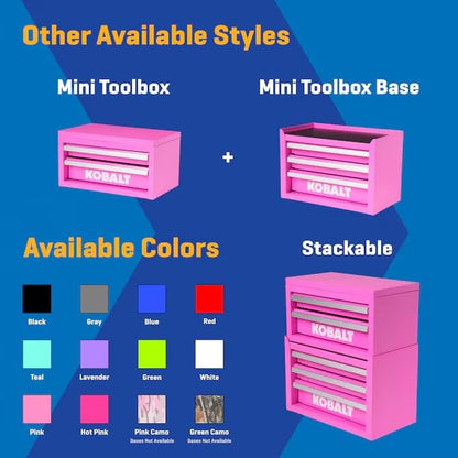 K.balt Retro Portable Mini Toolbox Lavender Steel Tool Box - color: Lavender, size: Retro