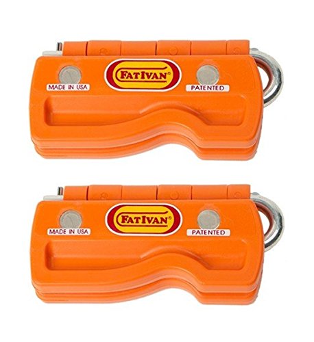 The Original Fat Ivan Fold Up Doorstop Wedge with Magnet - for Moving Office Home or School - Great for Police, Admin, Firefighters and Any time You Need a Door to Stay Open - color: Orange, size: 2 Pack