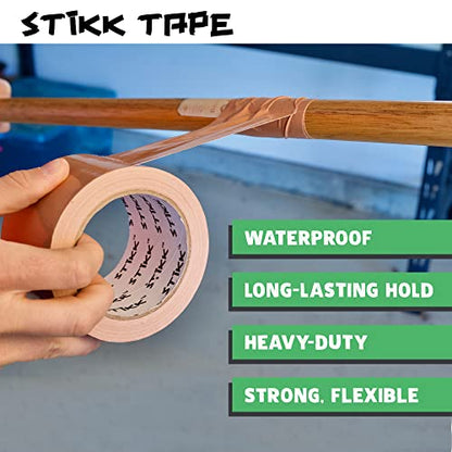 STIKK Duct Tape - Light Green Duck Tape - 3 inch x 25 Yards - Heavy Duty Tape for Repairs, Household Projects - for Commercial HVAC and Construction - Effective Heavy Duty Waterproof Duct Tape - color: Light Green