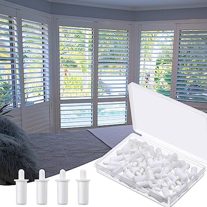 Thyle 100 Pcs Shutter Repair Pins Spring Loaded Repair Pins Replacement Plantation Shutter Windows Tools Supplies