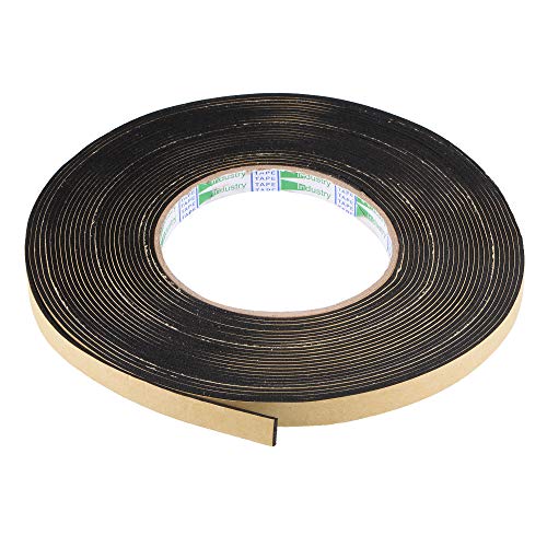 uxcell Sealing Foam Tape 10mm Wide 1.5mm Thick 10m/32.8ft Long, EVA Self Adhesive Weather Strip for Window Door Insulation - size: 10mmx1.5mmx10m