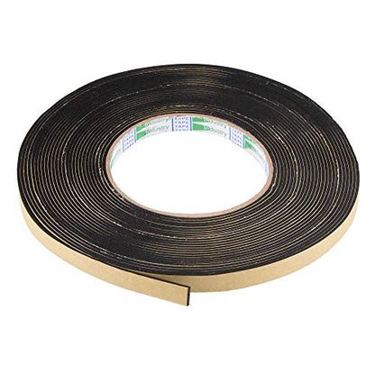 uxcell Sealing Foam Tape 10mm Wide 1.5mm Thick 10m/32.8ft Long, EVA Self Adhesive Weather Strip for Window Door Insulation - size: 10mmx1.5mmx10m