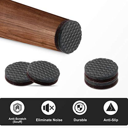 Yelanon Non Slip Furniture Pads -36 pcs 1’’Furniture Grippers, Non Skid Furniture Legs,Self Adhesive Rubber Furniture Feet, Anti Slide Furniture Hardwood Floor Protector for Keep Furniture Stoppers - size: 36pcs 1"
