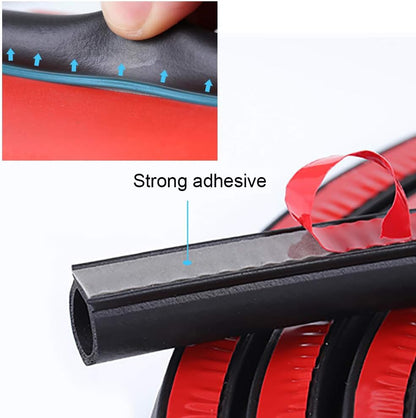 Storystore Universal Automotive Car Door Seal Strip D-Shape Self-Adhesive Weather Stripping for Car Truck Door Window Soundproof Noise Insulation Sealing (11/20" (W) x 11/20" (T) x 39.4' (L)) - size: 11/20" (W) x 11/20" (T) x 39.4' (L)