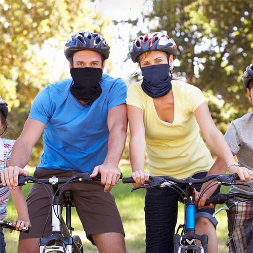 Geyoga Neck Gaiter Bandana Face Mask Summer UV Protection Cooling Breathable Face Mask Neck Scarf Balaclava for Men Women - color: Black, Grey, Royal Blue, Green, Navy, White