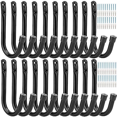 Garage Hook, 20Pcs Wall Mount Utility Hooks, 3.5Inch Heavy Duty Storage J Hanger