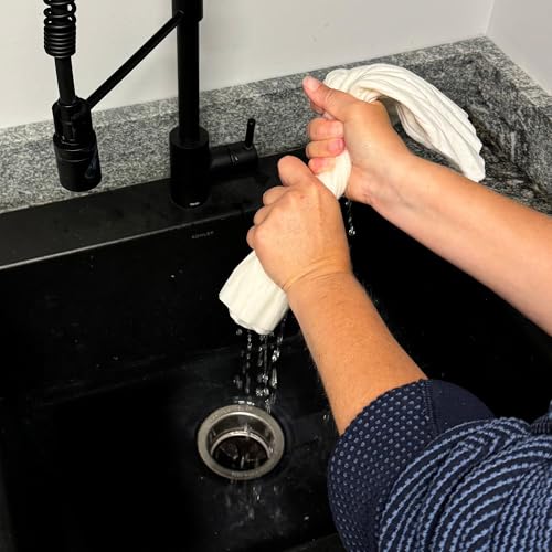 Water Leak Absorbent Pads – Heavy Duty Reusable Spill Mats for Under Sink, Basement, Garage & Appliance Leaks – Fast Wicking for Water, Oil & More, 16" x 18" - 20 Pack