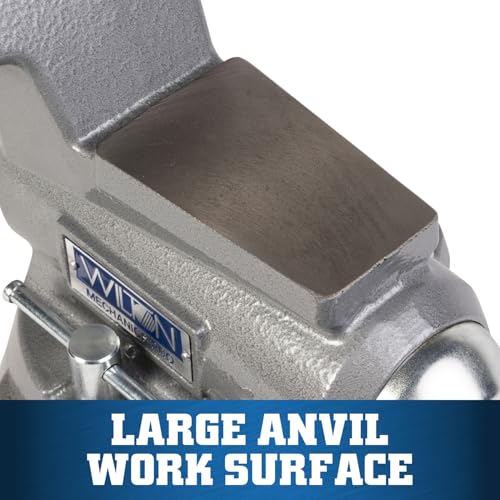 Wilton Mechanics Pro Bench Vise, 5-1/2" Jaw Width, 5" Jaw Opening, 3-5/8" Throat (Model 855M) - size: 5-1/2 in.