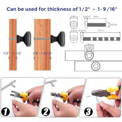 Ravinte 30 Pack Solid Single Hole Square Foot Cabinet Arch Knobs Kitchen Cabinet Knobs Matte Black Cabinet Knobs Black Drawer Pulls Kitchen Cabinet Hardware Knobs for Cabinets Cupboard Handles - color: Matte Black