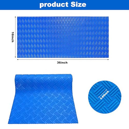 Pool Ladder Mat,36 Inch x 16 Inch Protective Pool Step Mat Non Slip Underwater,Pool Ladder Pad with Non-Slip Texture for Above Ground Swimming Pool Steps Liner and Pool Ladders Stairs