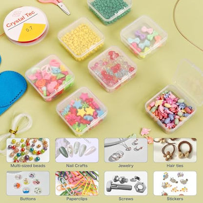 Douorgan Diamond Painting Storage Containers Portable Bead Organizer Shockproof Bead Art Storage Case Jewelry Beads Storage Box (30 Small Boxes) - size: Medium - 30 Small Boxes