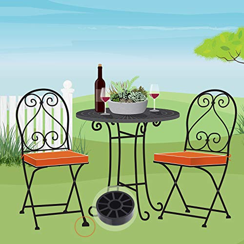 24 Pack Iron Outdoor Patio Furniture Chair and Table Feet Glide Protectors