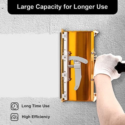 Professional Drywall Flat Finishing Box,9.8Inch Automatic Drywall Taping and Finishing Tool Set, Mud Compound Taping Tool, Quick Clean, knife Machine Suitable For Mud Skimming