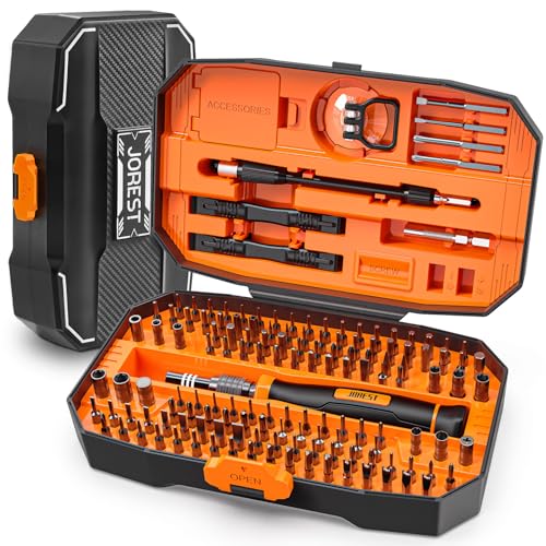 JOREST 152 in 1 Precision Screwdriver Set, Tool Gifts for Men, Magnetic Tool Kit with Torx Triwing Bits, Repair for Electronics,Macbook, Laptop, PC, RC, PS5, iphone,Jewelers, XBOX, Glasses - style: 152 in 1
