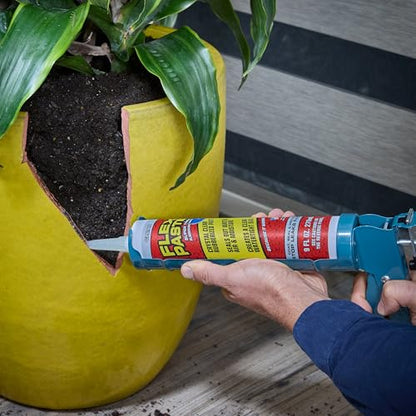 Flex Paste, Waterproof Paintable Putty, Spackle Sealant, Fill Gaps Cracks Holes - Block Out Water and Air - UV Resistant - Walls, Drywall, EPDM, Concrete, Roof, RV Repairs, Clear, Cartridge - size: Cartridge