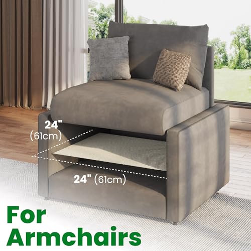 ECOHomes Couch Cushion Grip Pad, Couch Cushion Non Slip Pads Keep Sofa Cushions from Sliding - Anti Slip Sofa & Patio Grips Mattress Gripper Stopper Stop Slide & Prevent Sliding (Armchair, 24" by 24") - size: Armchair (24" By 24")