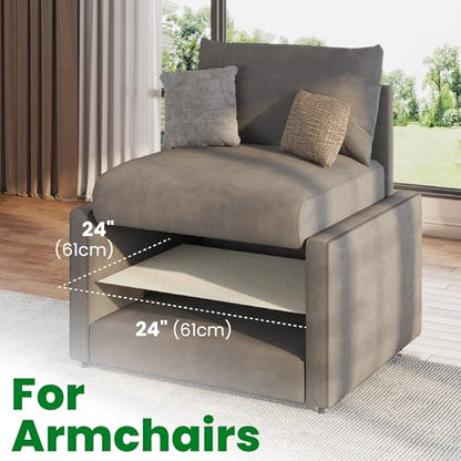 ECOHomes Couch Cushion Grip Pad, Couch Cushion Non Slip Pads Keep Sofa Cushions from Sliding - Anti Slip Sofa & Patio Grips Mattress Gripper Stopper Stop Slide & Prevent Sliding (Armchair, 24" by 24") - size: Armchair (24" By 24")