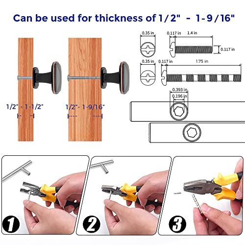 Ravinte 15 Pack Oil-Rubbed Bronze Kitchen Cabinet Square Knob Single Hole Cabinet Hardware for Dresser Drawer Cabinet Pulls Drawer Knobs Cabinet Knobs - color: Oil Rubbed Bronze