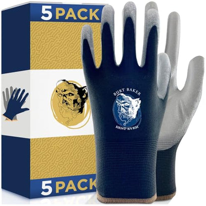 No-Slip Grip Boost Lightweight Work Gloves (PRECISION FIT) Heavy Duty Dipped Men & Women's Slip Resistant Working Protection