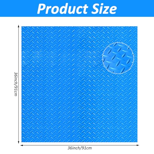 36"x36" Swimming Pool Ladder Mat Protective Swimming Pool Step Pad Protects Vinyl Pool Liner for Above Ground Swimming Pool Ladder Pad Compatible with Pool Step Ladder - size: 36"x36"
