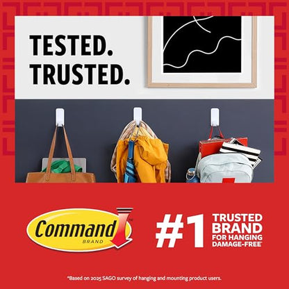 Command 20 lb XL 16 Pairs Heavyweight Picture Hanging Strips (32 Strips), Damage-Free Hangers for Picture Frames, No Tools Required, Ideal for Home Room Wall Decor, White Adhesive - style: 16 Pairs
