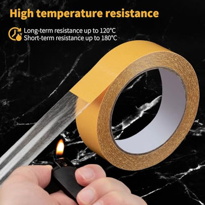 Ultra-Thin Clear Double Sided Tape Heavy Duty 2Inch X 66Feet Two Sides Strong Stick Mounting Adhesive Tape For Rug Fixed,DIY Crafts,Poster,Arts,Fixed Clothes,Paste Photo,Scrapbook,Gift Wrap,Woodworker - size: 2Inch x 66Feet
