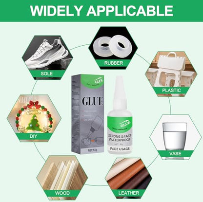 2Pcs Magic Glue,Universal Super Glue,Multifunctional Glues,Magic Glue Super Adhesive Strong & Fast Waterproof Wide Usage,All Purpose Super Glues for Metal, Plastic, Wood, Ceramics