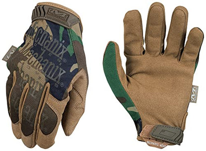 Mechanix Wear - Original Woodland Camo Tactical Gloves (Small, Camouflage) - color: Camouflage - Woodland Camo, size: Small