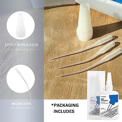 Professional Grade CA Super Glue, Fast Curing Adhesive 4 oz, Low Viscosity, Thin Cyanoacrylate Adhesive for Woodworking, Hobby, Plastic, Ceramic & Metal ,transparent, 4 ounce - color: Clear - 4 ounce
