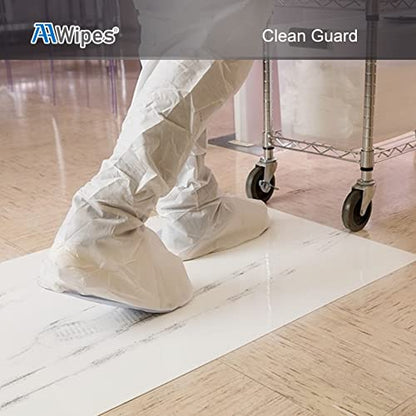 AAwipes Sticky Mats for Dogs or Cats 18" x 24" 300 Sheets (White, Case of 10, 30 Sheets/Mat) Cleanroom Floor Mats/Tacky/Adhesive for Pet, Lab, Hospital, Gym (IPSM-1824-300-W) - size: White 18" x 24"