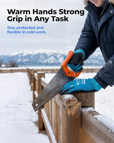 toolant Waterproof Winter Work Gloves for Men and Women, ANSI A4 Cut Resistant Freezer Gloves for Outdoor Cold Weather - size: Small