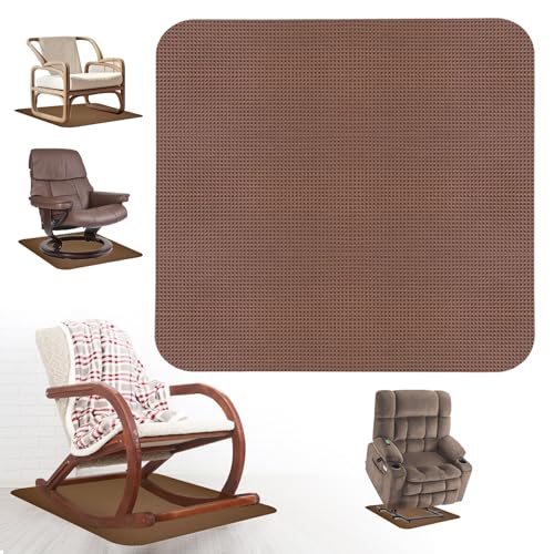 Recliner Pads for Hardwood Floors Non Skid Furniture Gripper Pad Floor Rubber Mat,Anti Slide Furniture Pad Hardwood Floor Protector,Swivel Chairs Recliner Mats Non Slip Recliner Grippers Coffee - size: Sq-Coffee-30"x30"