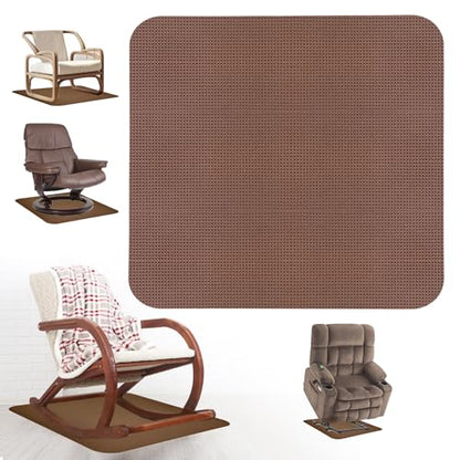 Recliner Pads for Hardwood Floors Non Skid Furniture Gripper Pad Floor Rubber Mat,Anti Slide Furniture Pad Hardwood Floor Protector,Swivel Chairs Recliner Mats Non Slip Recliner Grippers Coffee - size: Sq-Coffee-30"x30"