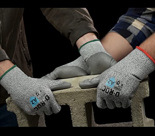 MAGID D-ROC Lightweight Polyurethane Palm Coated Cut Resistant Work Gloves Size 5/XXS - size: 11/XXL, style: 1 Pair