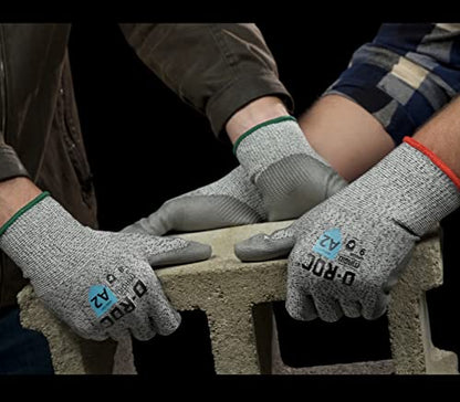 MAGID D-ROC Lightweight Polyurethane Palm Coated Cut Resistant Work Gloves Size 5/XXS - size: 6/XS, style: 1 Pair