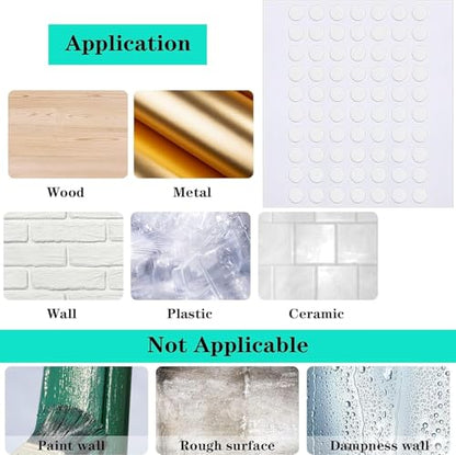 JANYUN 140 Pcs Double Sided Sticky Dots Removable Round Putty Clear Double Sided Tape for Crafts No Trace Sticky Tack Adhesive Tape (6 mm) - size: 6mm