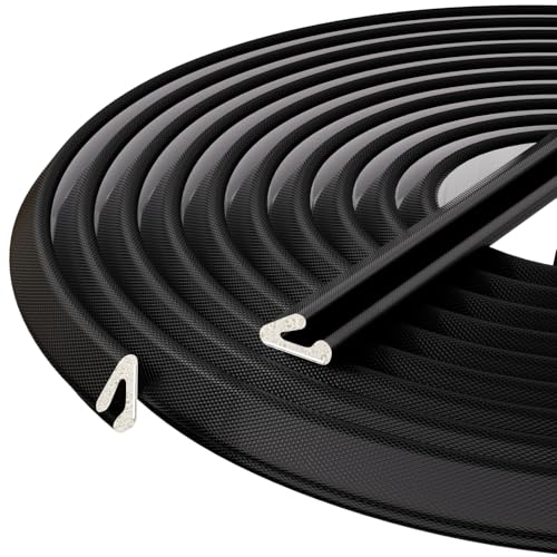 V-Shaped Thin Weather Stripping Door Seal, 33FT Small Draft Stopper for Doors, Foam Door Gap Filler, Insulation Winter, Soundproof,Noise-Reducing, Light-Blocking, Weatherproof Tape for Doors - color: Black, size: 33FT