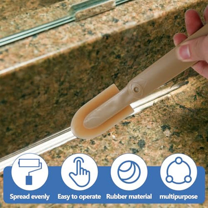 Caulk Caulking Silicone Sealant Finishing Tool, 12PCS 4 Size Rubber Caulking Tool Kit, Caulking Applicator Tool
