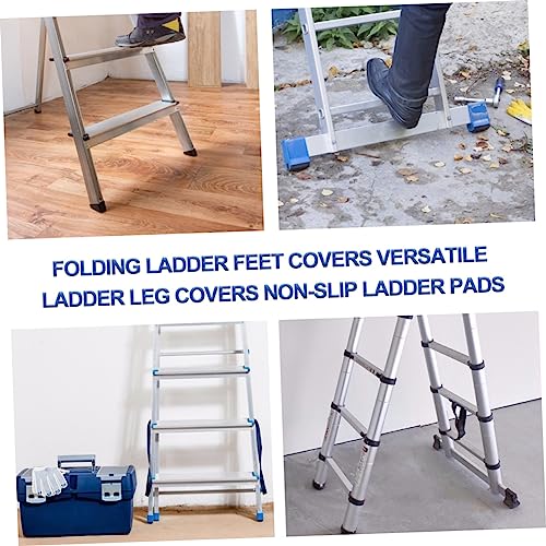 4pcs Slip Mats Outdoor Stair Treads Non-Slip Ladder Feet Covers Protector