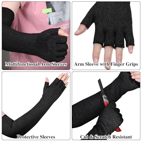 Sintege Anti Cut Protective Sleeves Arm Sleeves Safety Cut Resistant Gloves