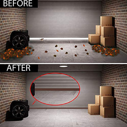 [New Upgrade] Huge Gap Door Draft Stopper, 3.4" W Widened Door Sweep Seal Gap Up to 1.8" for Interior & Exterior Doors - Keeping Draft, Noise, Dust and Unwanted Animals Out,3.4" W x 39" L,Brown - size: Brown