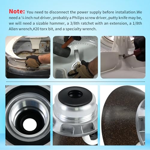 6-2095720 Washer Tub Stem & Seal Repair Kit Compatible with Whirlpool Maytag Washer Tub Seal Parts AP4390013 PS2351899 Washer Tub Stem Leak Repair Kits Solve leakage problem