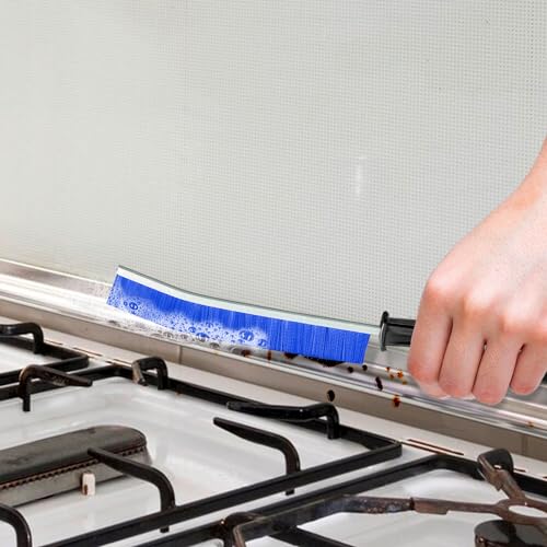 Crevice Cleaning Brush, 3Pcs Hard Bristle Crevice Cleaning Brushes for Household Use, Gap Cleaning Brush, Crevice Brush to Scrub and Clean, Toilet Cleaner Brush, Grout Cleaner Brush