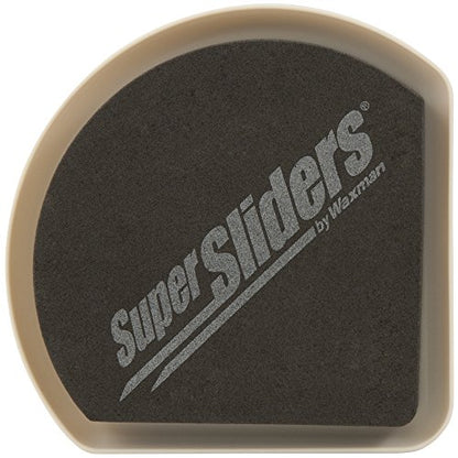 Super Sliders 5" Slide & Hide Corner Reusable Furniture Sliders for Carpet, Anti-Slip Protective Furniture Moving Pads for Beds, Sofas, Dressers, Set of 4, Beige - size: 5 Inch, style: For Carpet