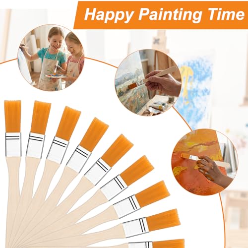 20 Pcs Touchup Paint Brush,Touch Up Paint Brushes for Walls,5 Inch Soft Bristle Trim Painting Tool with Wood Handle for Walls Furniture Cabinets Fences