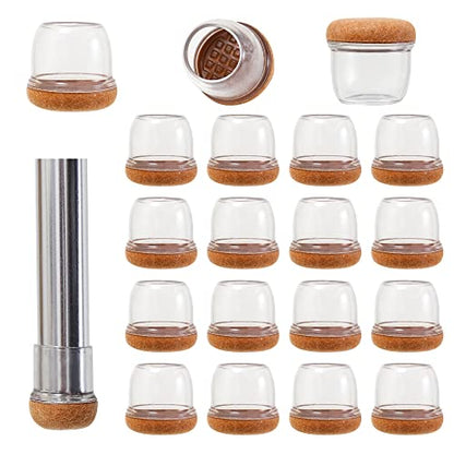 16Pcs Small Silicone Chair Leg Caps 1 1/4 inch, Furniture Pads for Hardwood Floors Round Chair Leg Floor Protectors - size: 1 1/4"-16Pcs