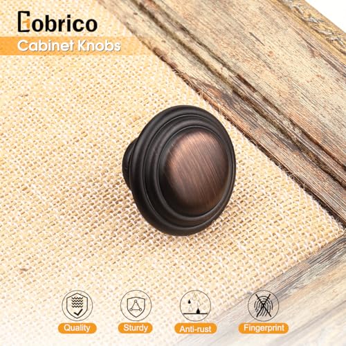 Gobrico 5 Pack 1-3/8 Inch Cabinet Knobs, Oil Rubbed Bronze Bifold Cabinte Knob, Kitchen Wardrobe Drawer Knobs, Dresser Knobs - color: Oil Rubbed Bronze